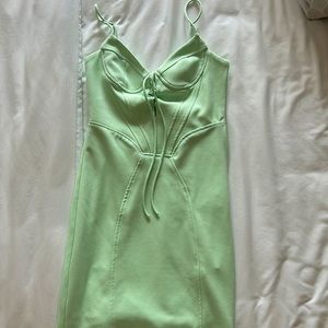 Mint green mini dress
